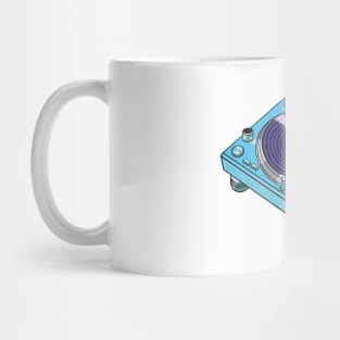 Turntable (Cerulean + Intergalactic Cowboy Colorway) Analog / Music Mug